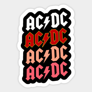 ACDC - Retro Sticker